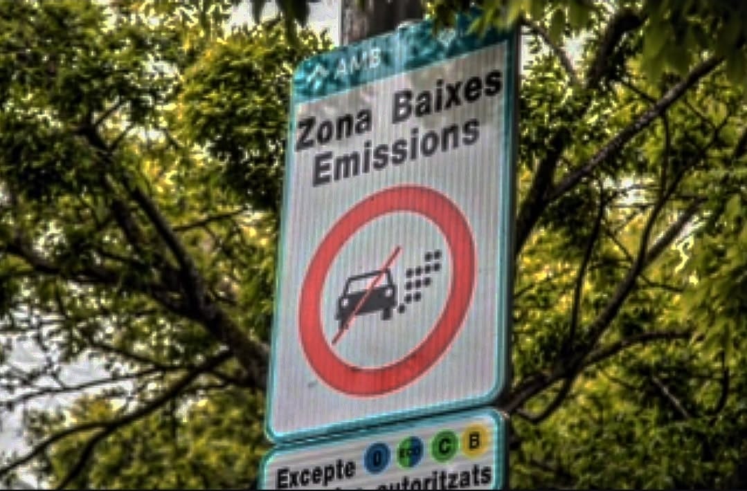 Cartell zona de baixes emissions 