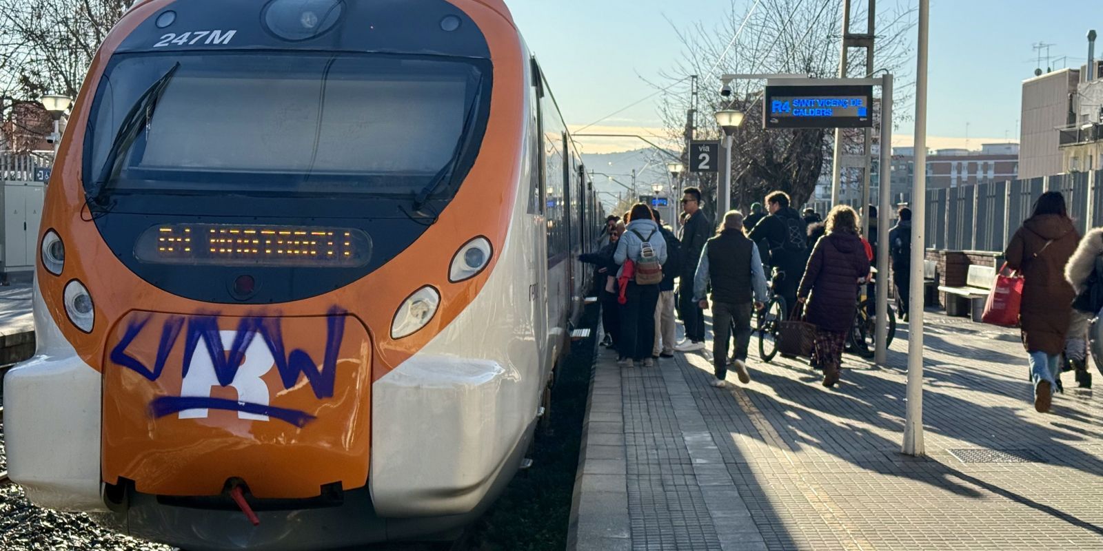 Estació de Renfe Cerdanyola. Foto: Albert Segura (ACN)