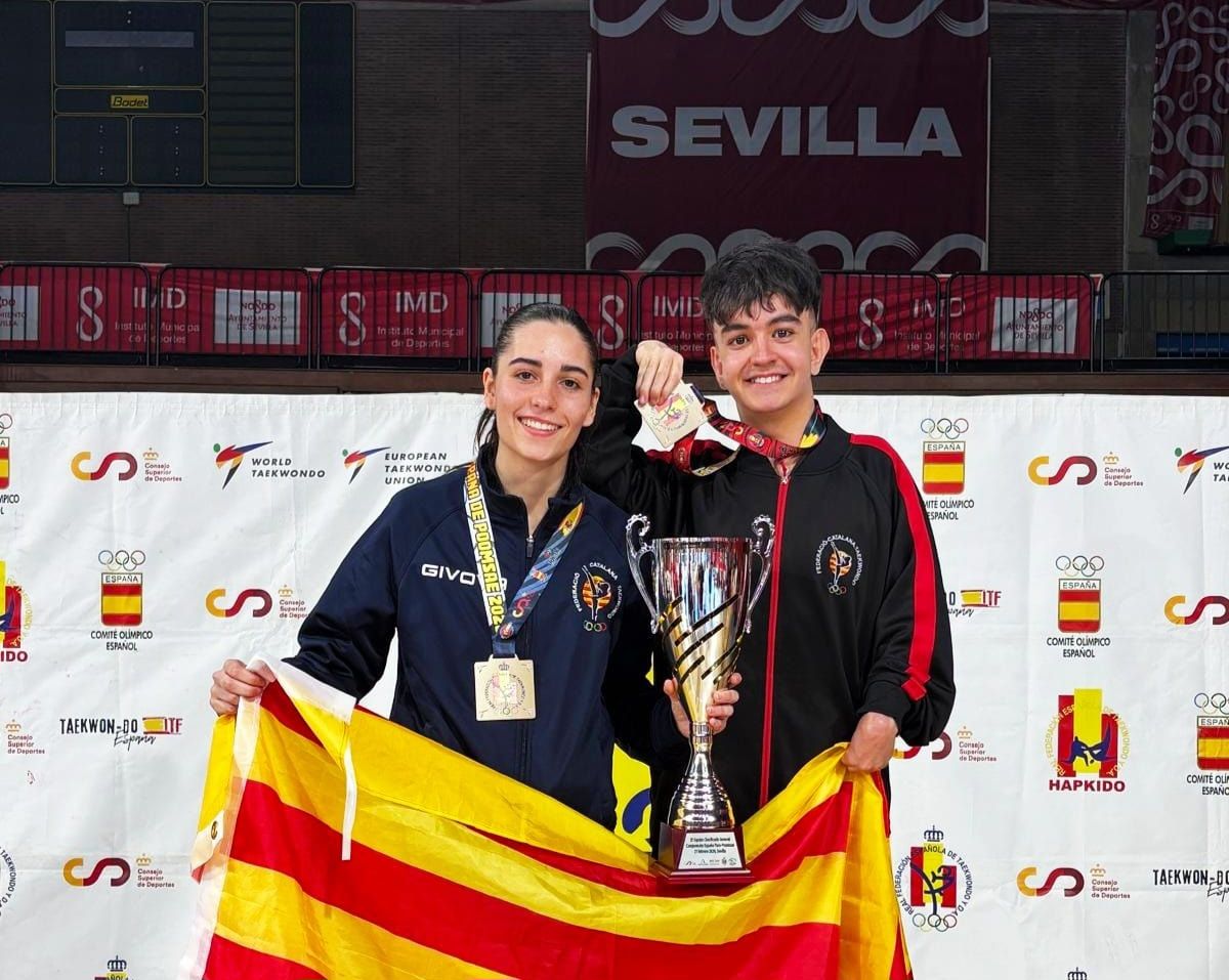 Martí Novella Ariza al Campionat d’Espanya de Taekwondo Poomsae, Freestyle i Parapoomsae. FOTO: Cedida