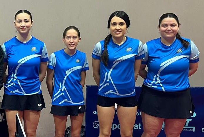 Ari, Elsa, Aina, Lidia, després del partit. FOTO: CTT Ripollet 