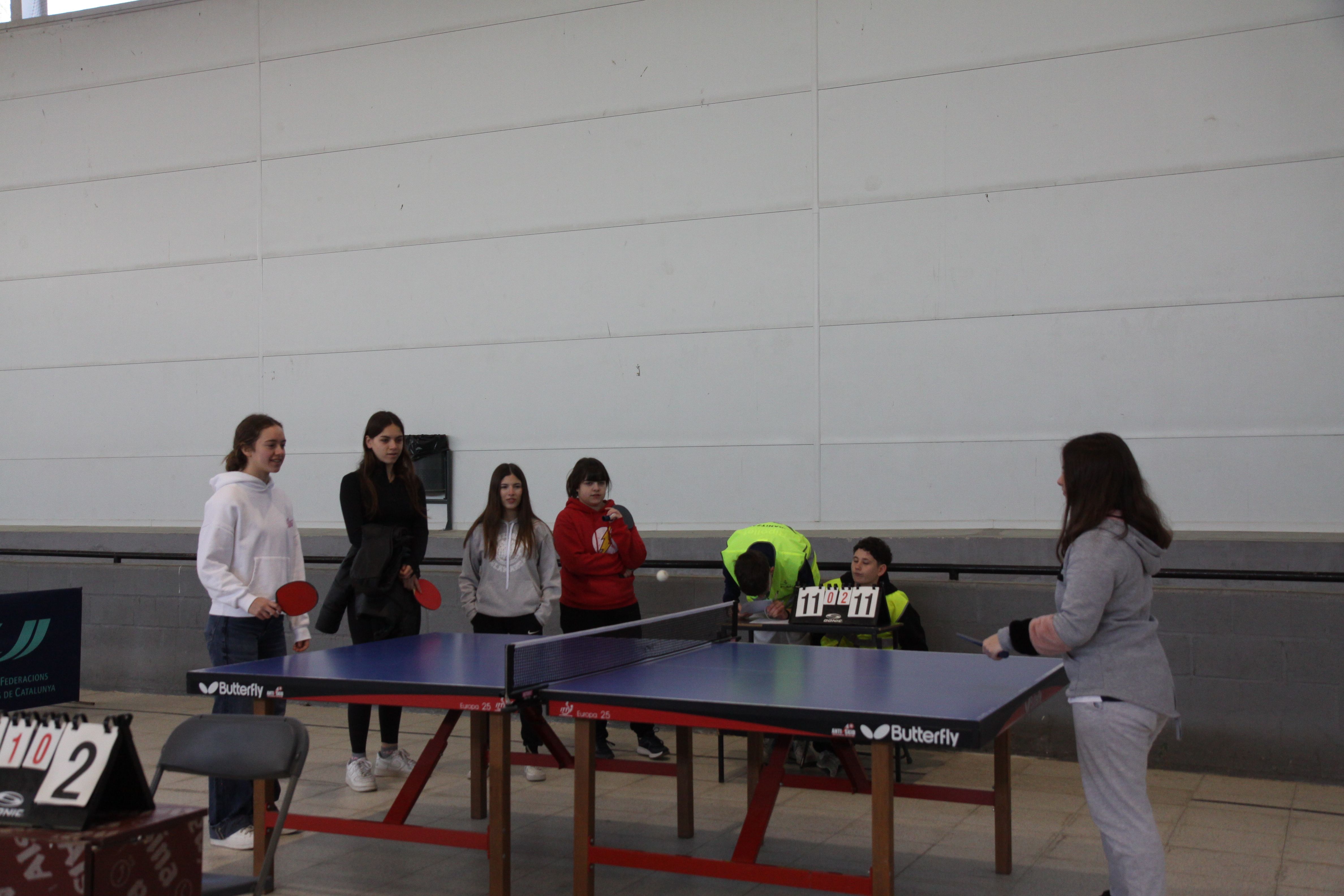 Trobada local de tenis taula escolar. Foto: Laia Jubany