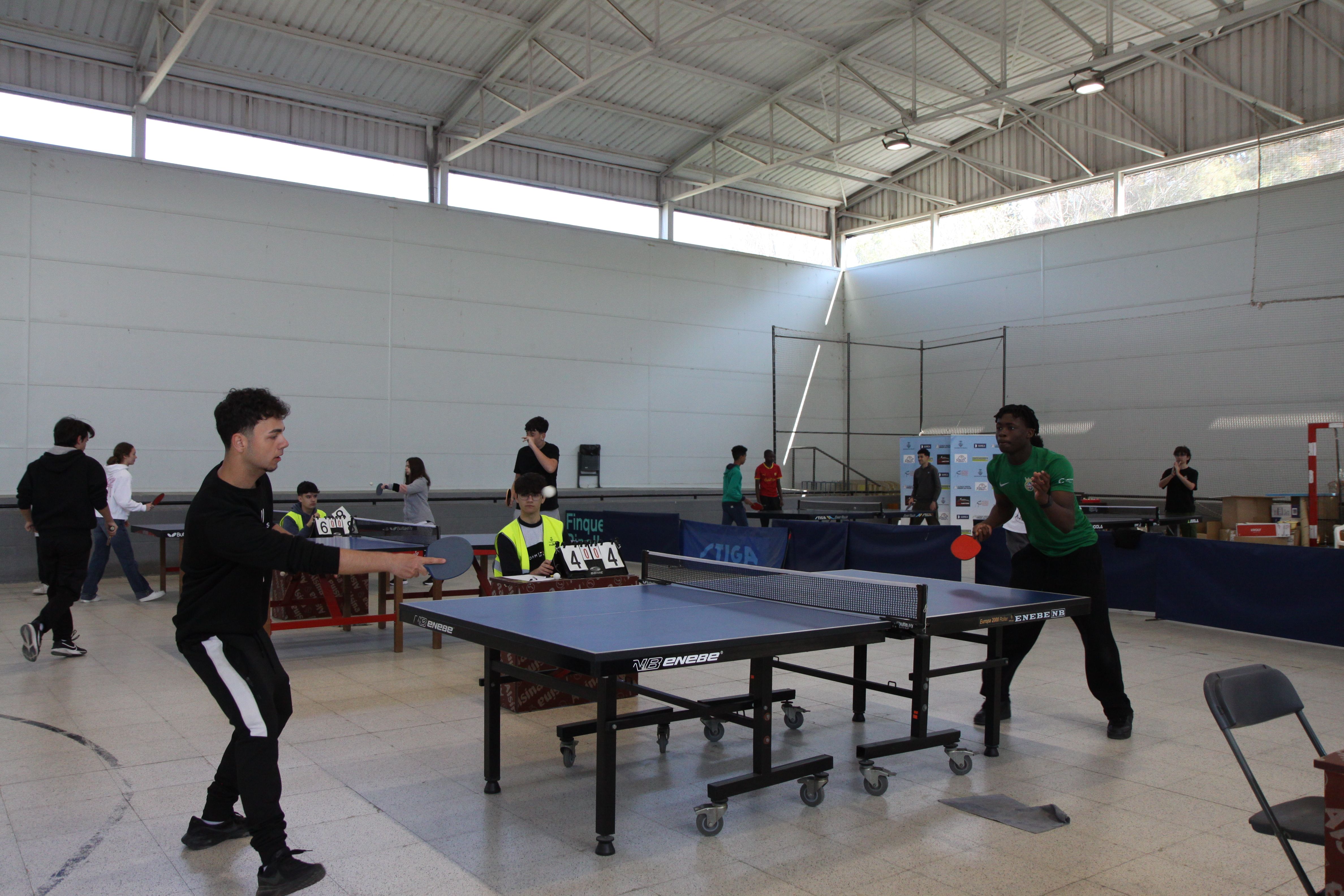 Trobada local de tenis taula escolar. Foto: Laia Jubany