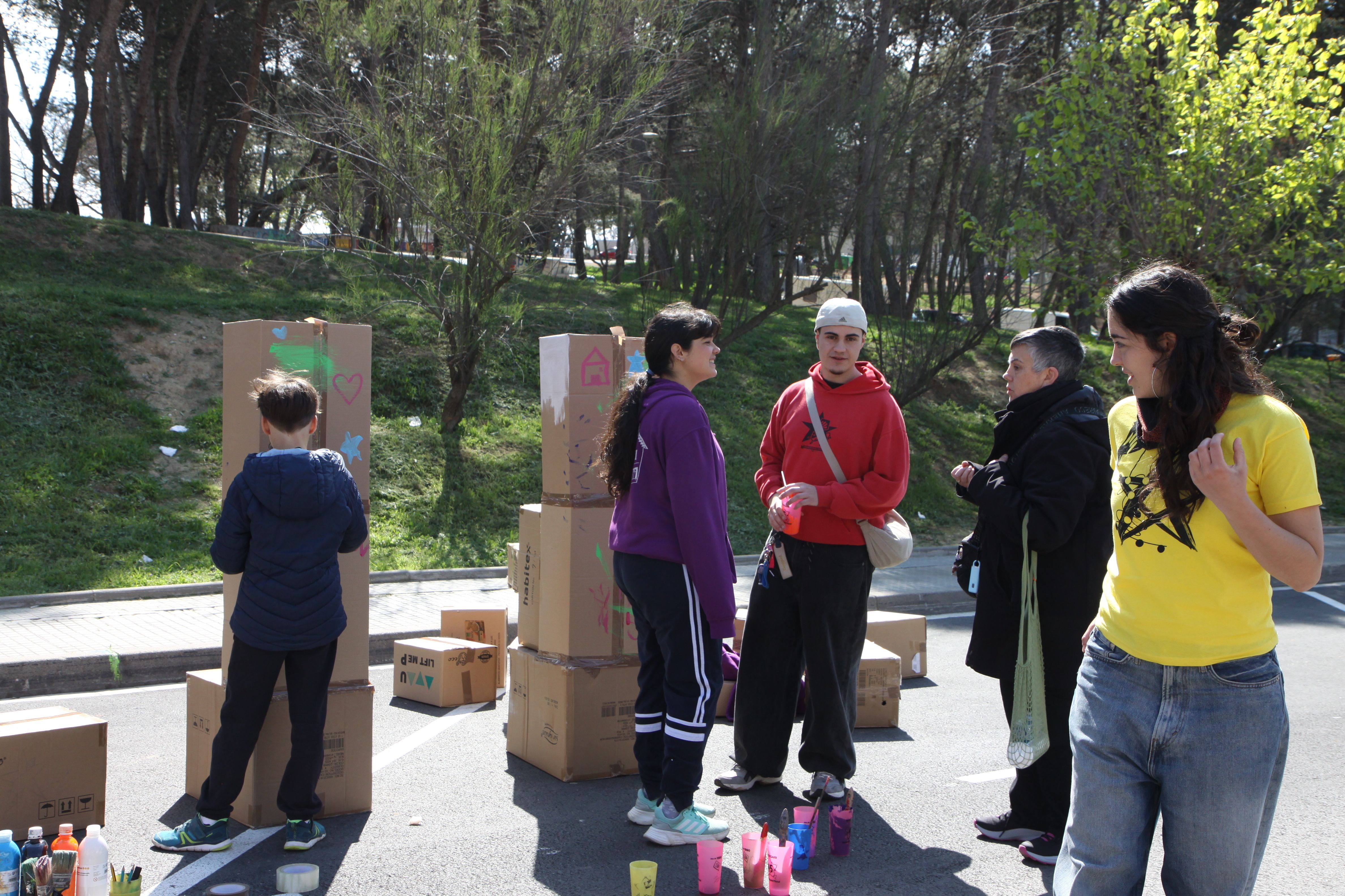 L'Esplai Estel ha dinamitzat un espai de jocs infantils. Foto: Laia Jubany