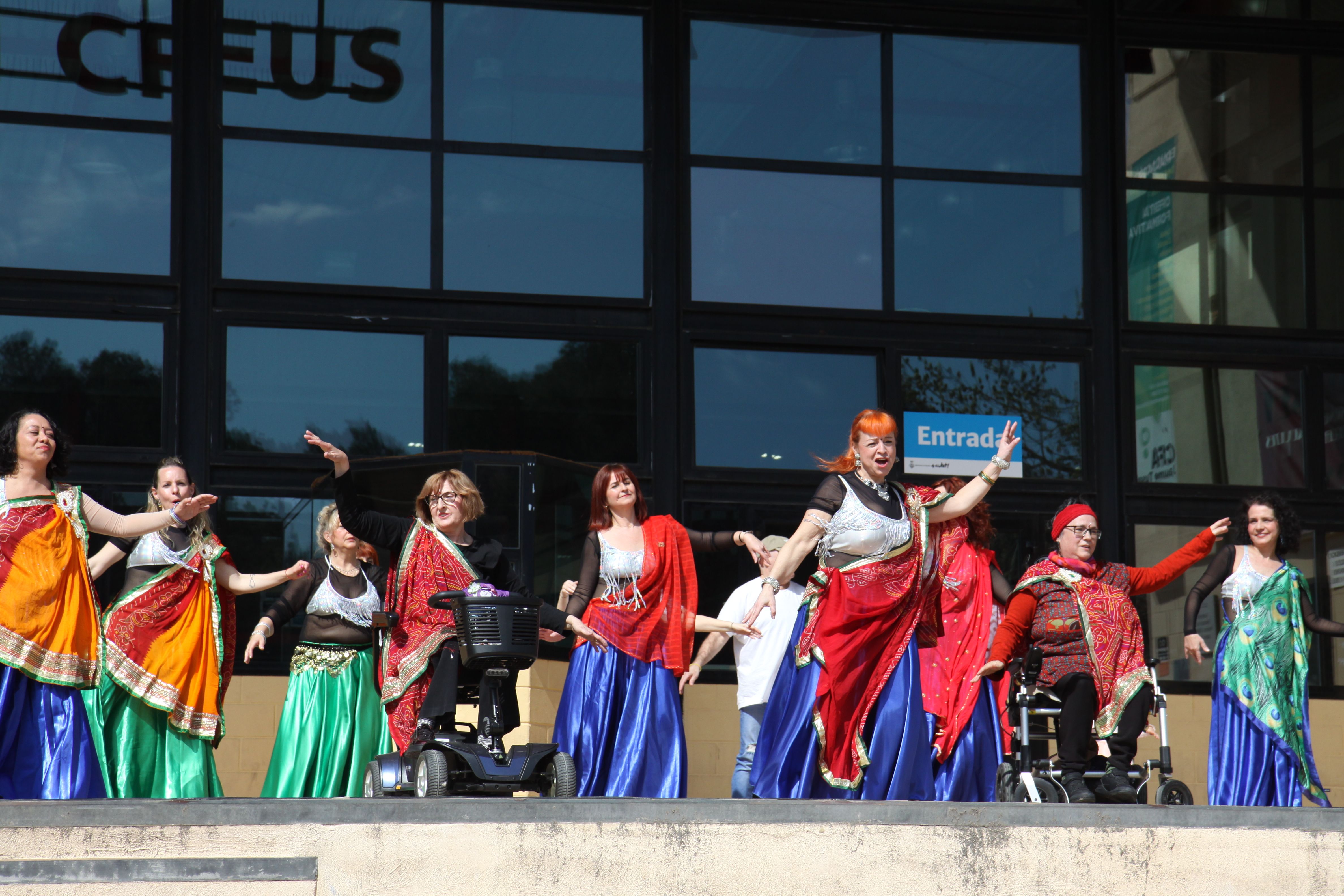 L'Associació Colors ha fet honor al seu nom omplint la rambla de vida. Foto: Laia Jubany
