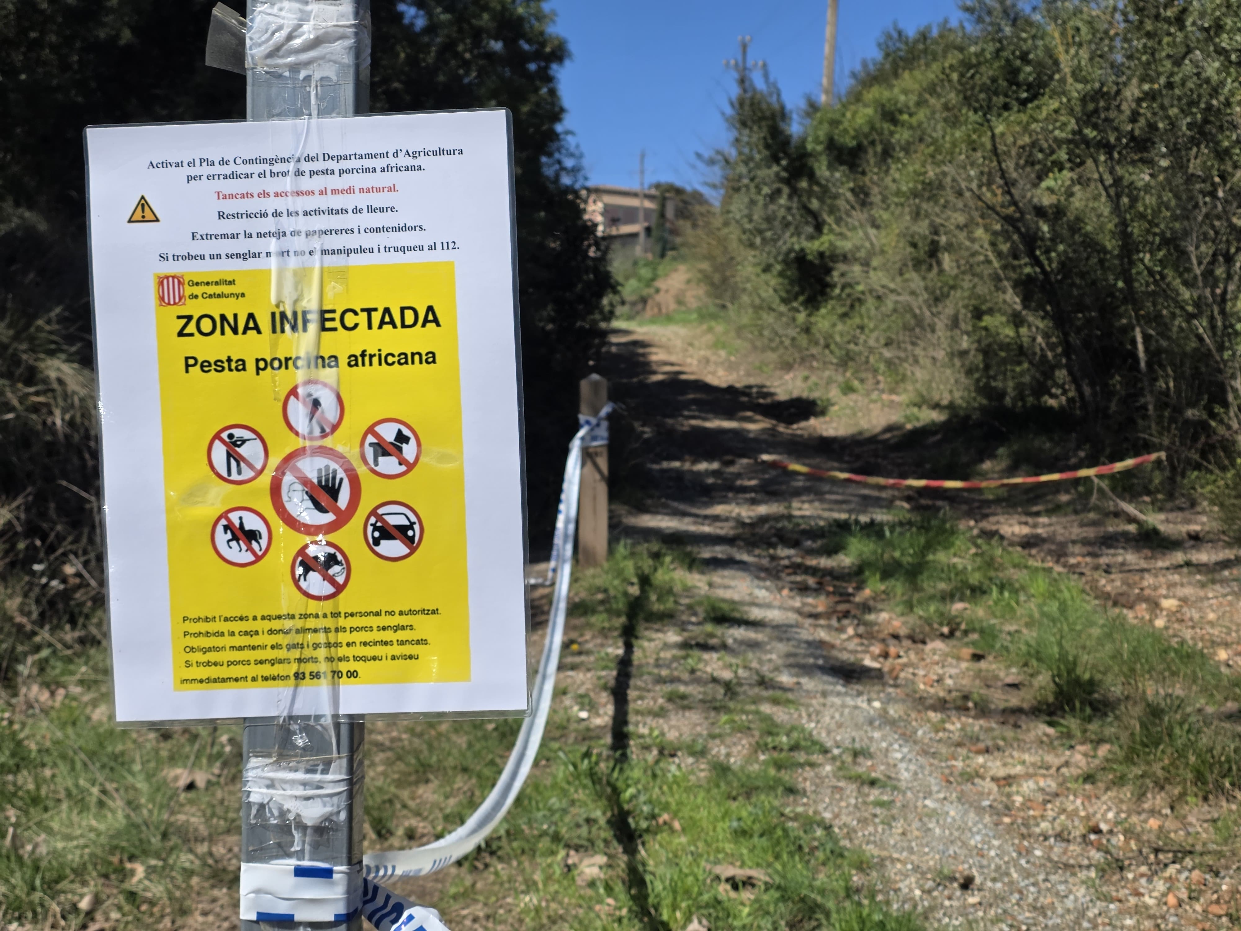 Collserola tancada per la PPA. FOTO Marc Mata 