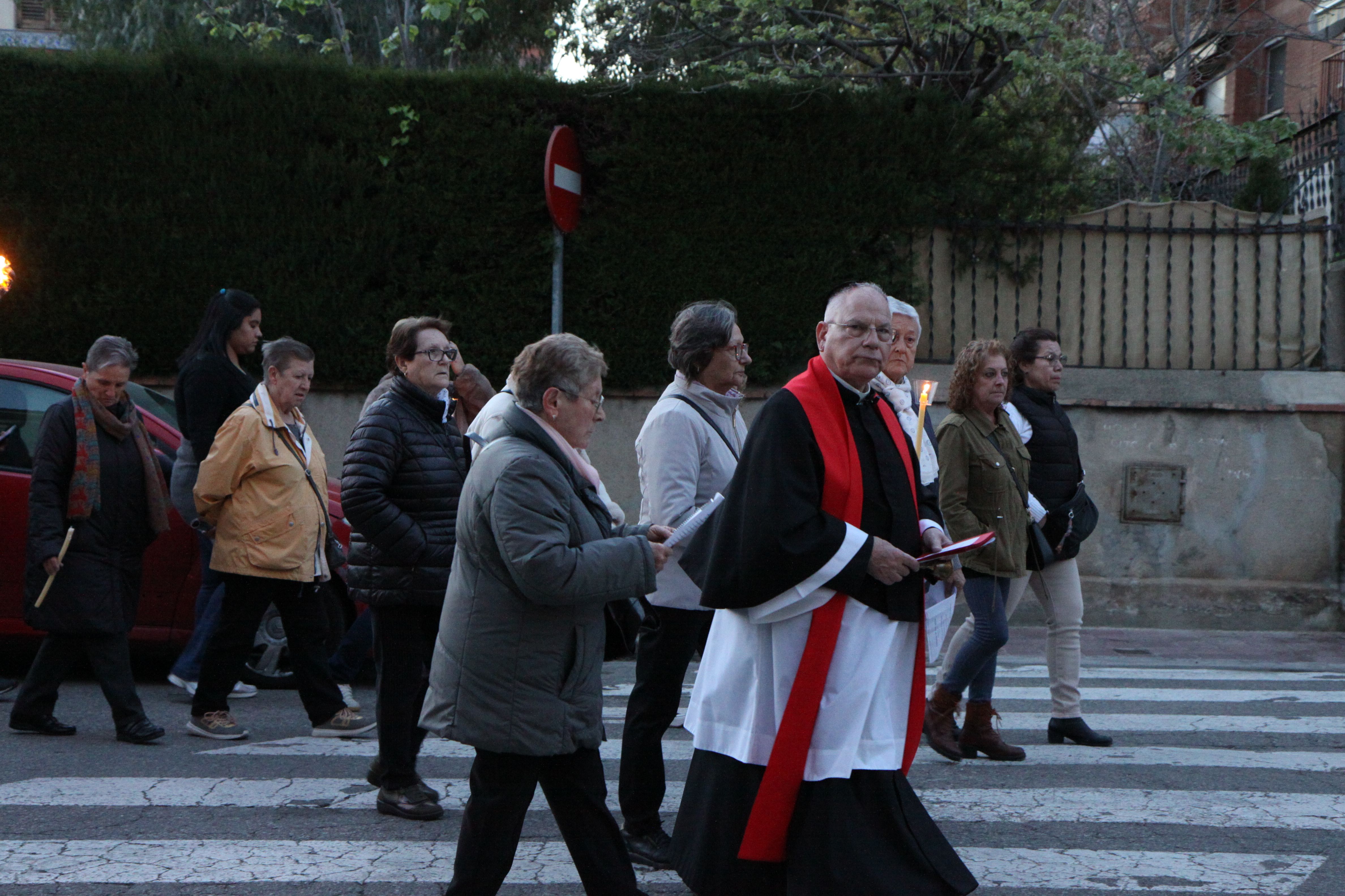 Imatges del Via Crucis de Divendres Sant. Foto: Laia Jubany