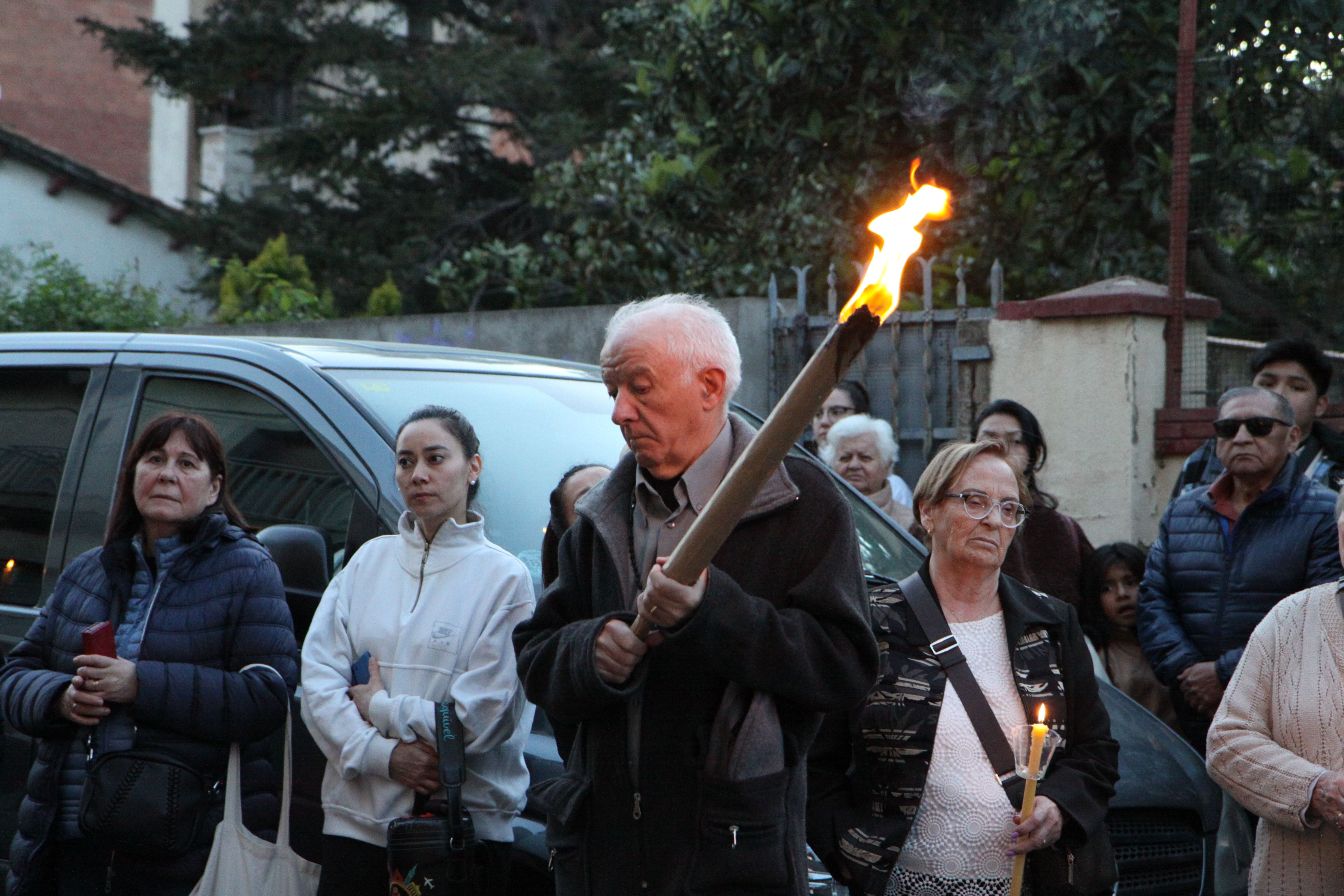 Imatges del Via Crucis de Divendres Sant. Foto: Laia Jubany