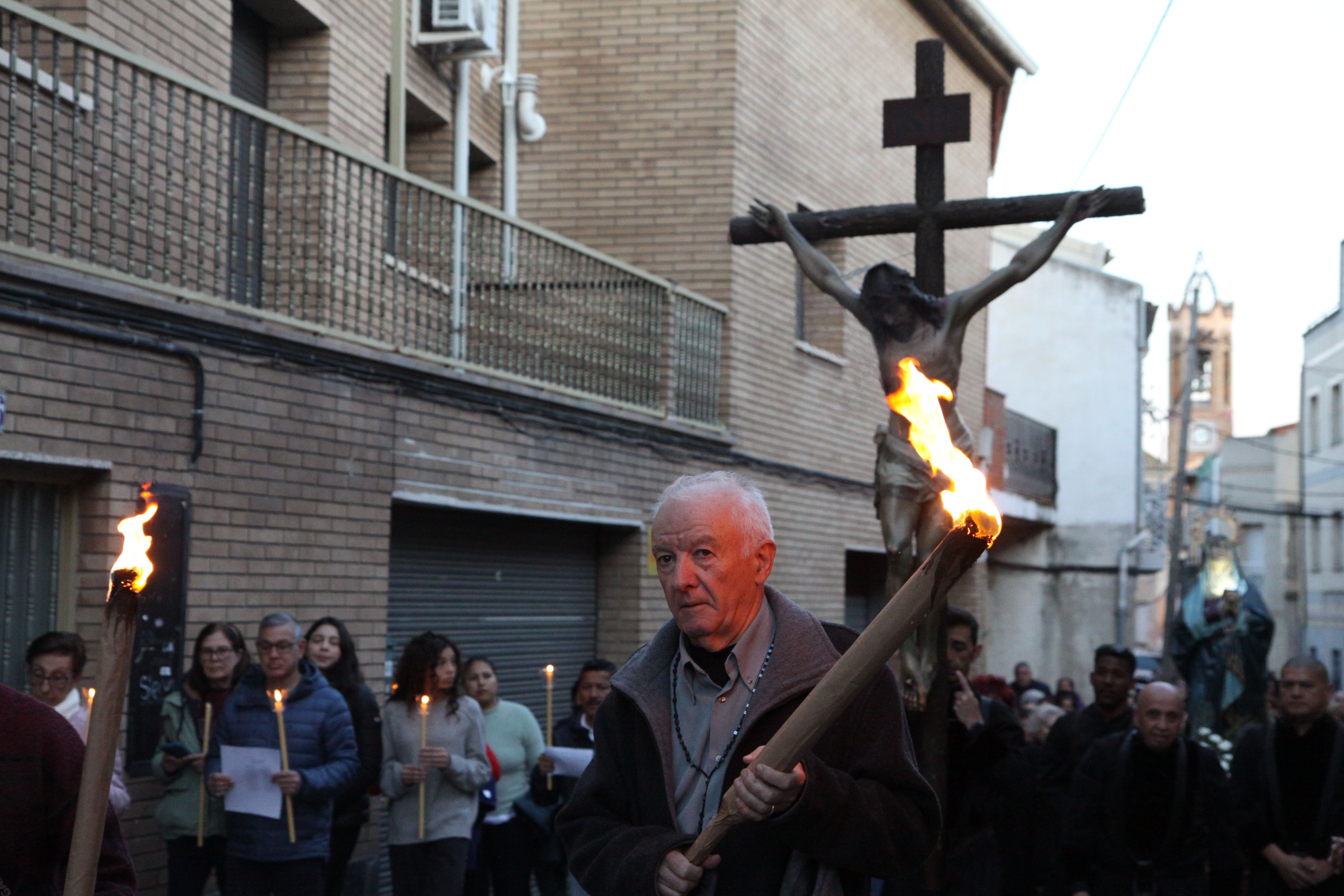 Imatges del Via Crucis de Divendres Sant. Foto: Laia Jubany