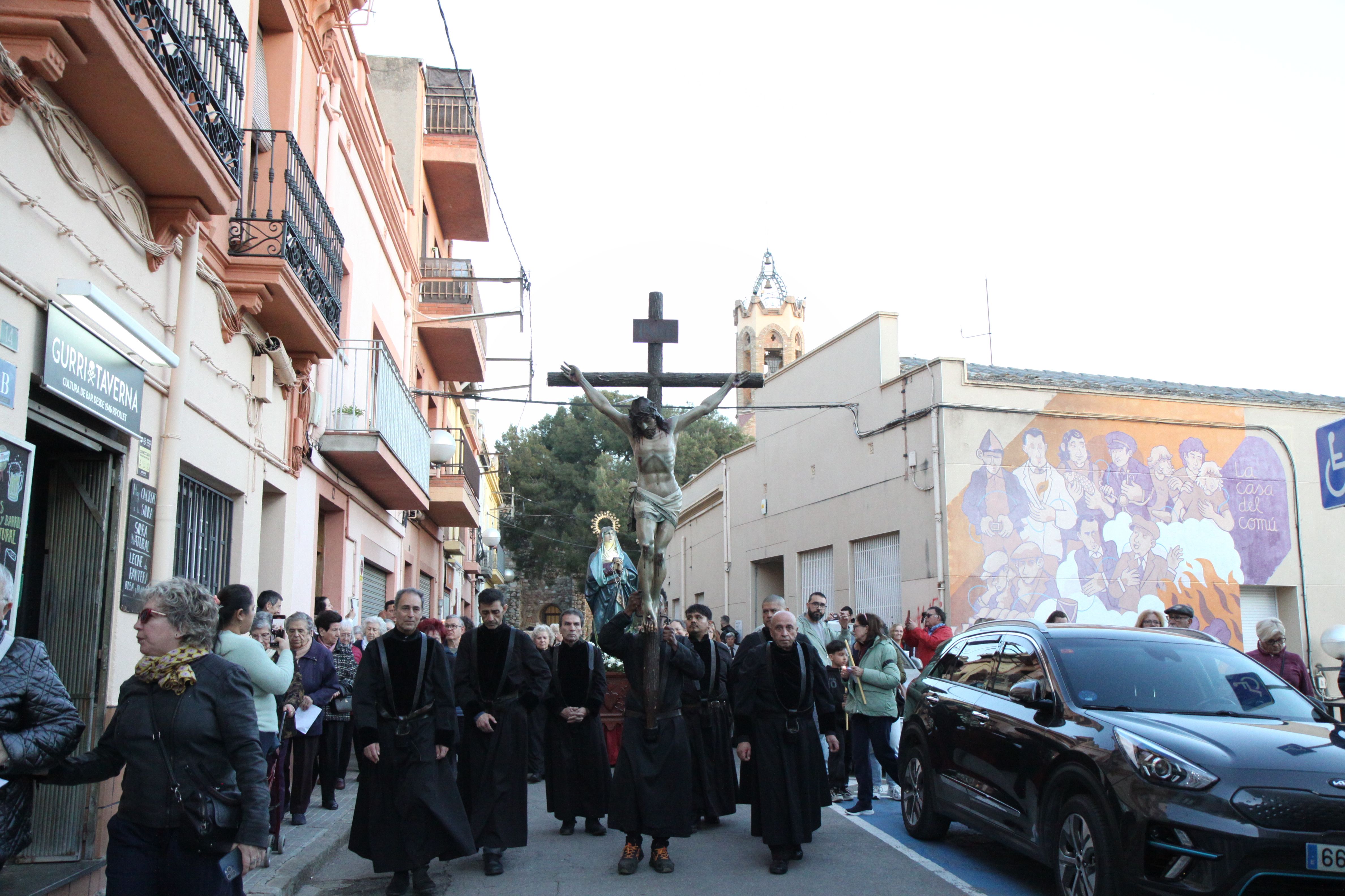 Imatges del Via Crucis de Divendres Sant. Foto: Laia Jubany