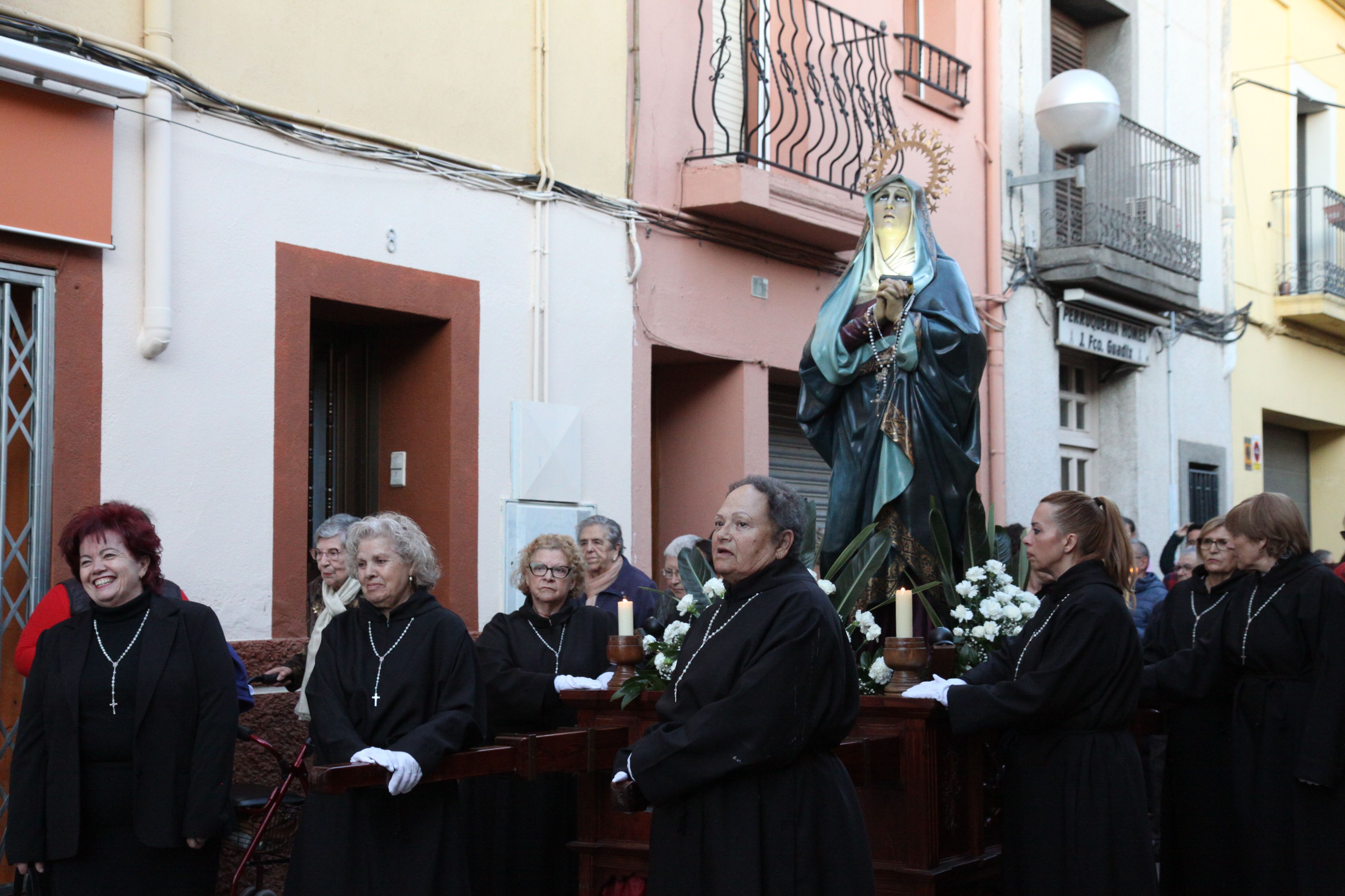 Imatges del Via Crucis de Divendres Sant. Foto: Laia Jubany