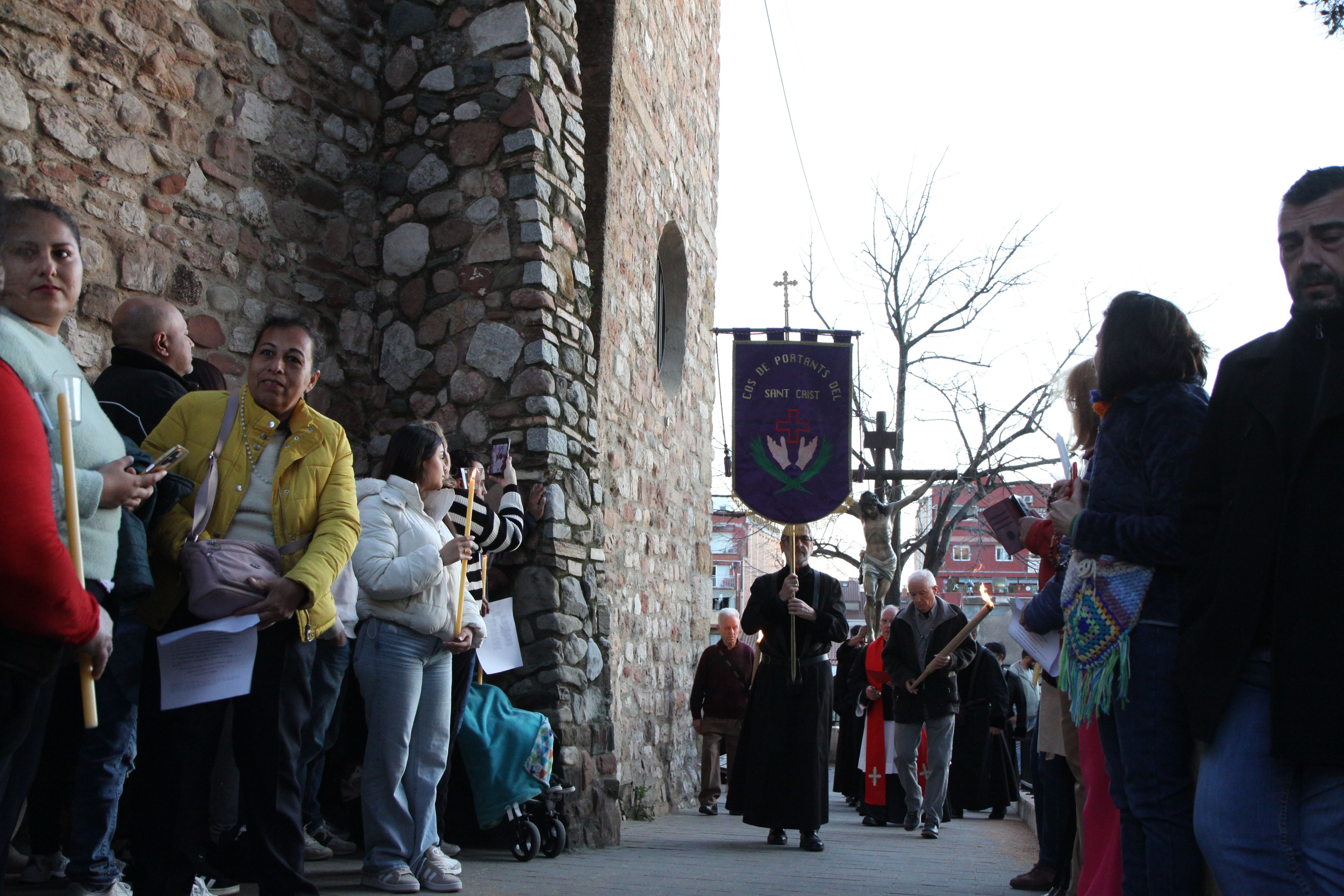 Imatges del Via Crucis de Divendres Sant. Foto: Laia Jubany