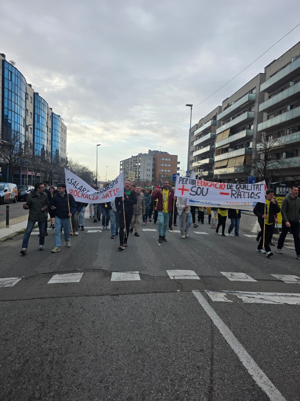 Noves jornades de vaga en el sector educatiu públic. FOTO: Marc Mata
