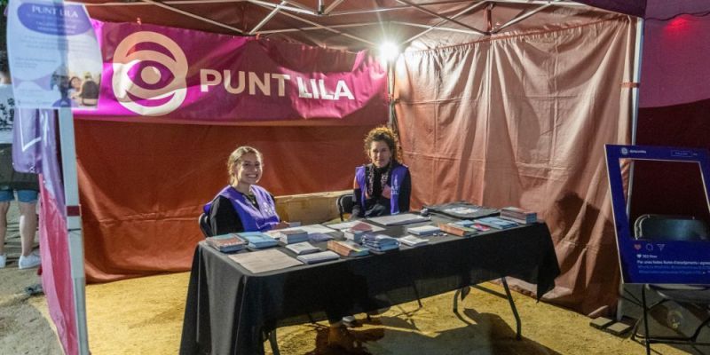 Punt Lila durant el Roser de Maig de 2023. FOTO: Ajuntament de Cerdanyola
