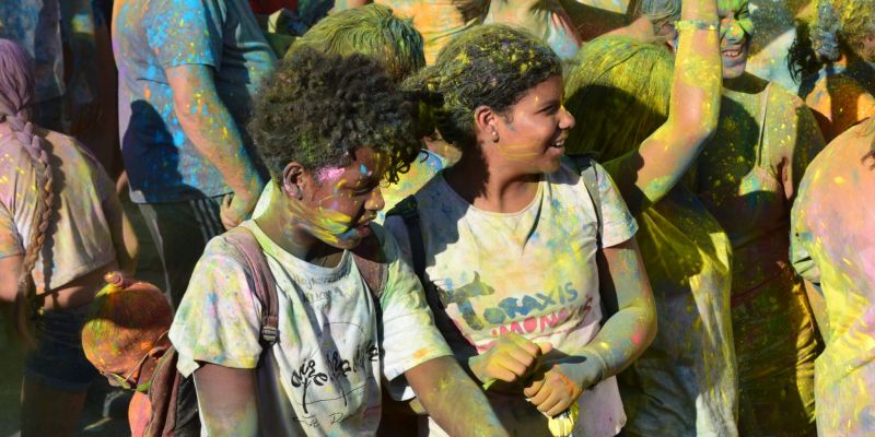Festa Holi a Ripollet l'any 2025. FOTO Marc Mata 