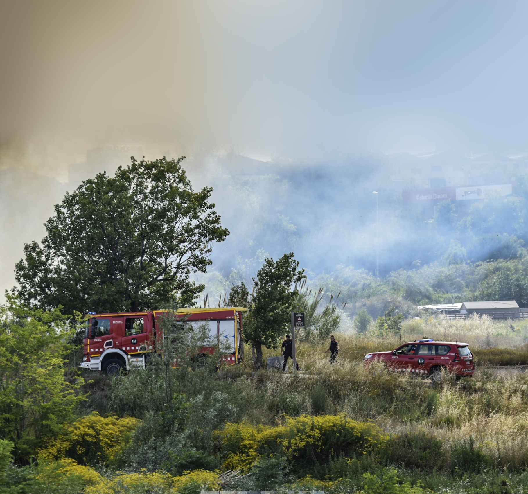 Un incendi a Ripollet l'any 2024. FOTO: Marc Mata