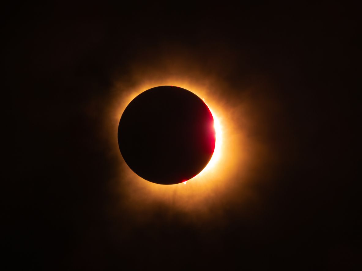 Fotografia d’un eclipsi de sol. Foto: Cedida