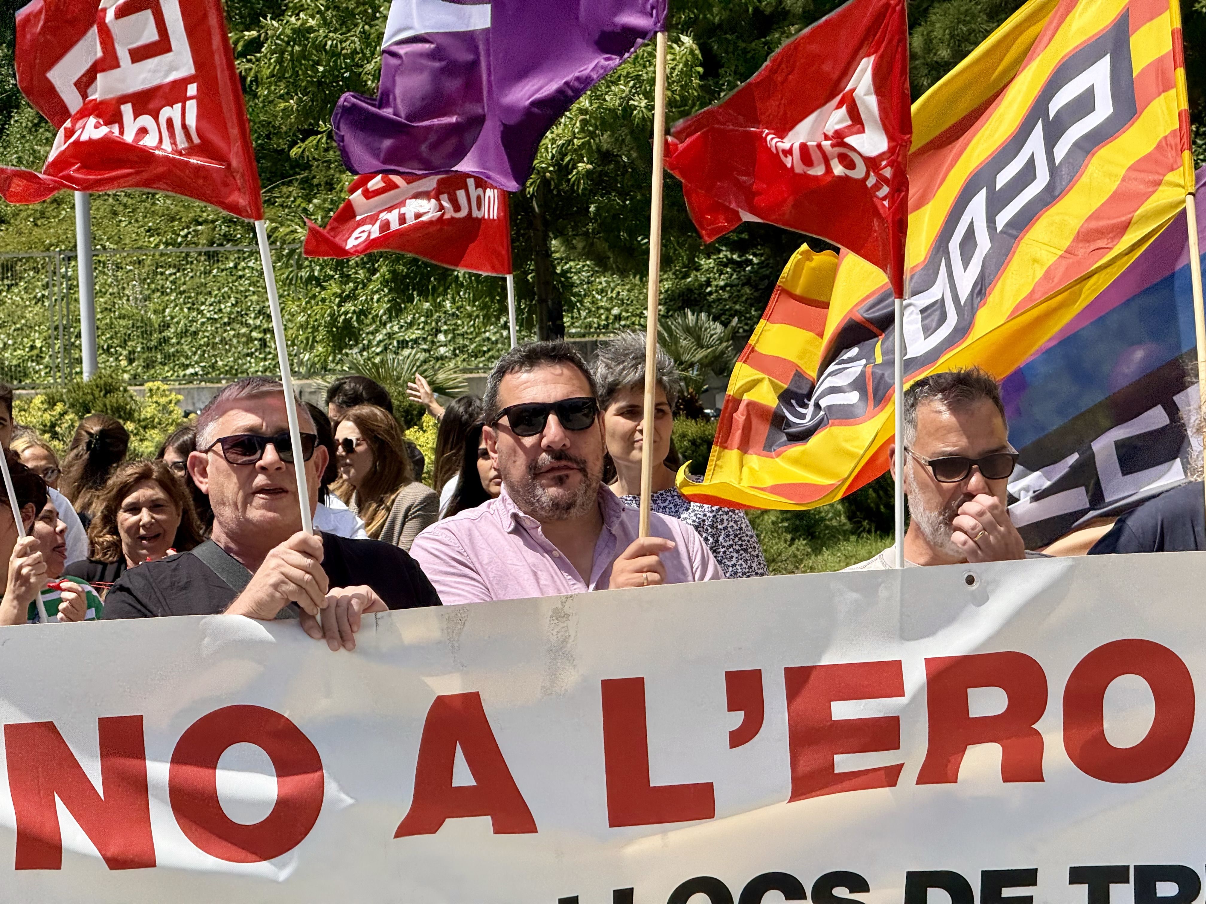Treballadors contra un ERO. FOTO: ACN