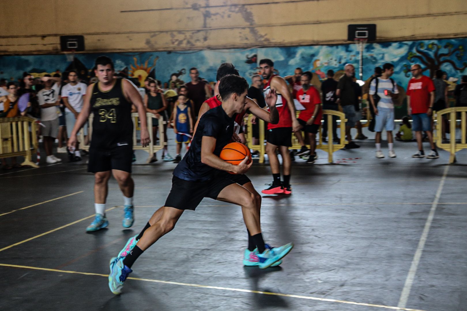 Torneig bàsquet 3x3 al carrer durant la Festa Major 2025. Foto: Marc Mata