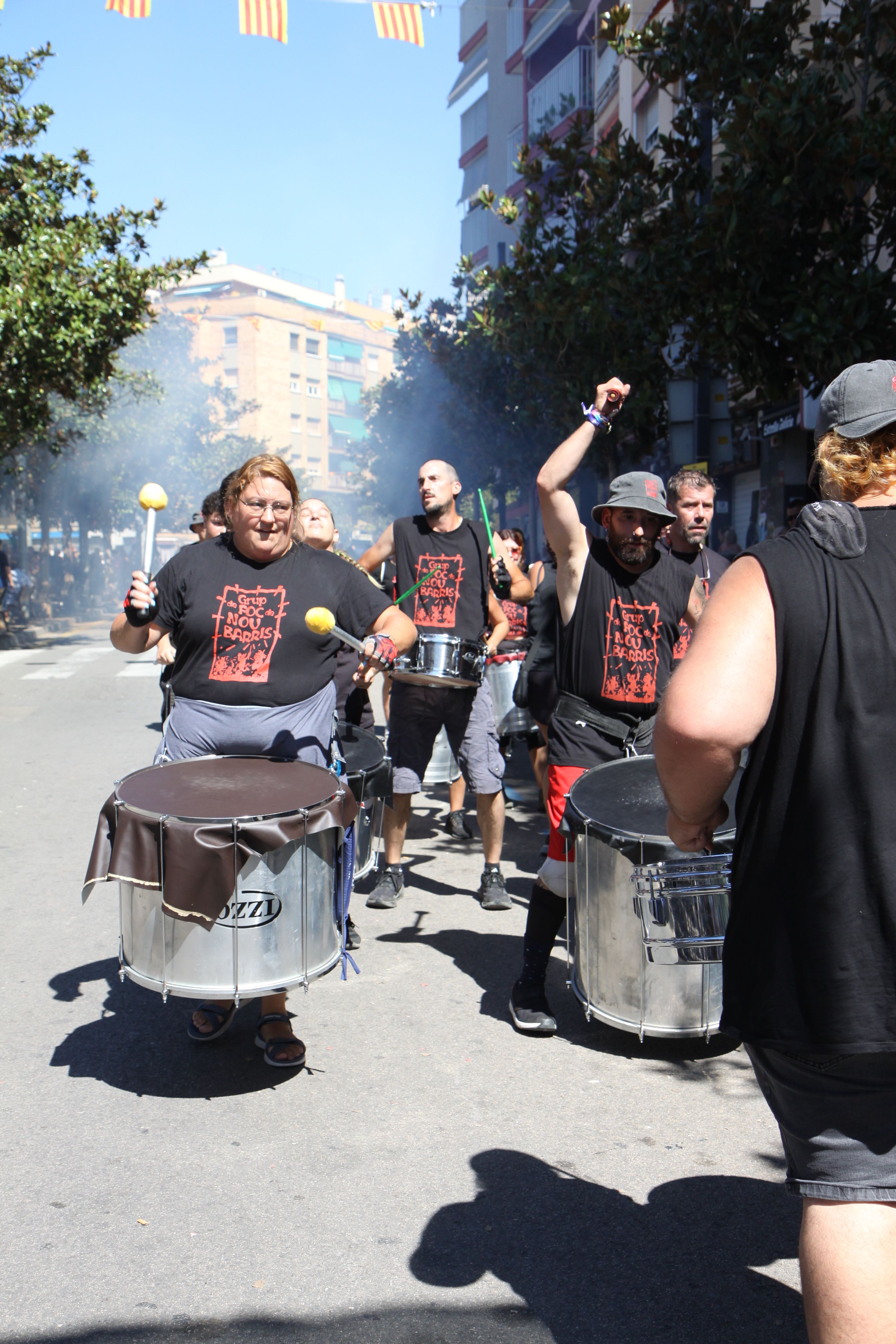  La batucada de Nou Barris en el seu pas per la rambla de Sant Jordi. Foto: Laia Jubany