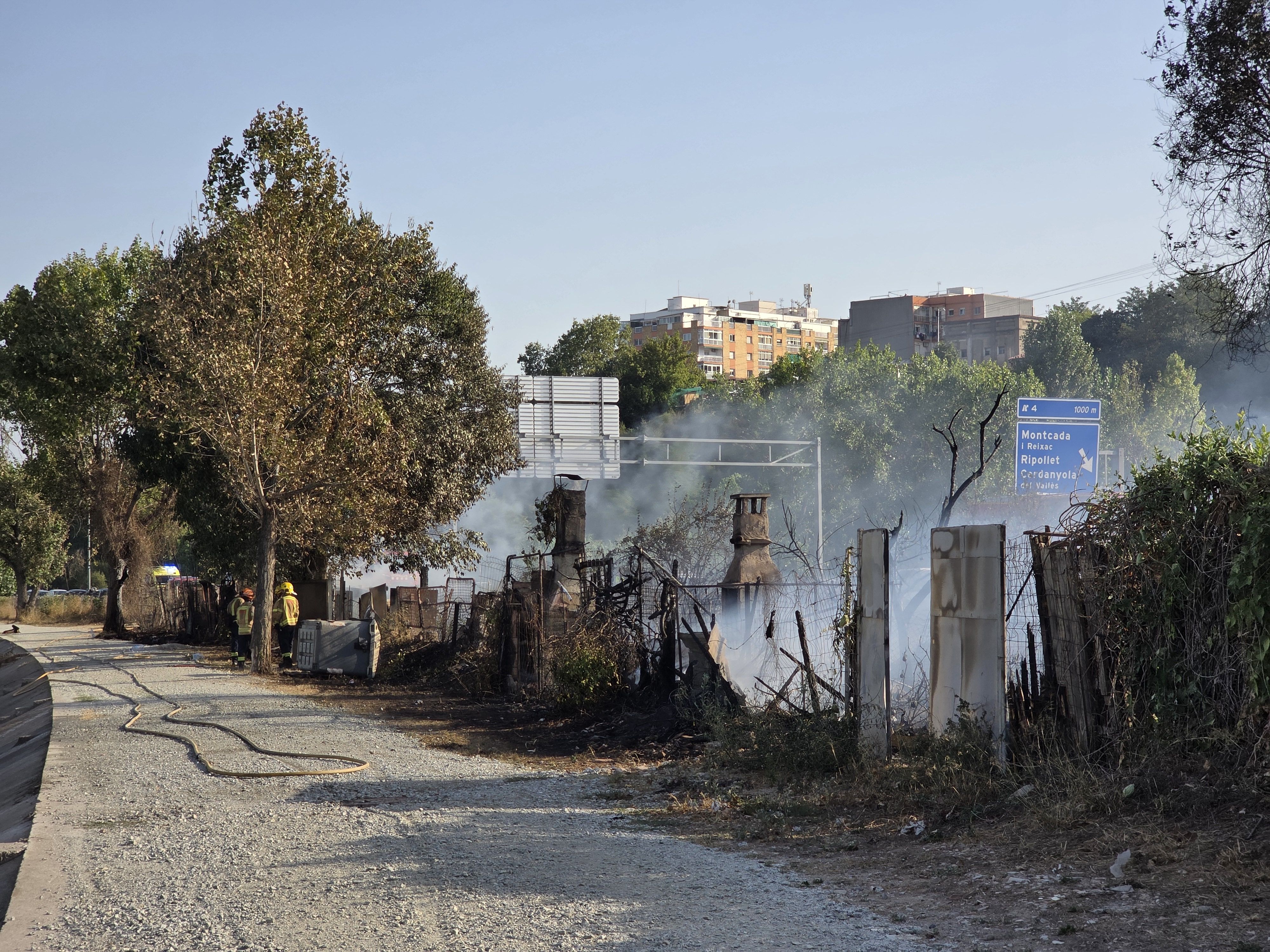 Resultat incendi. FOTO: Marc Mata