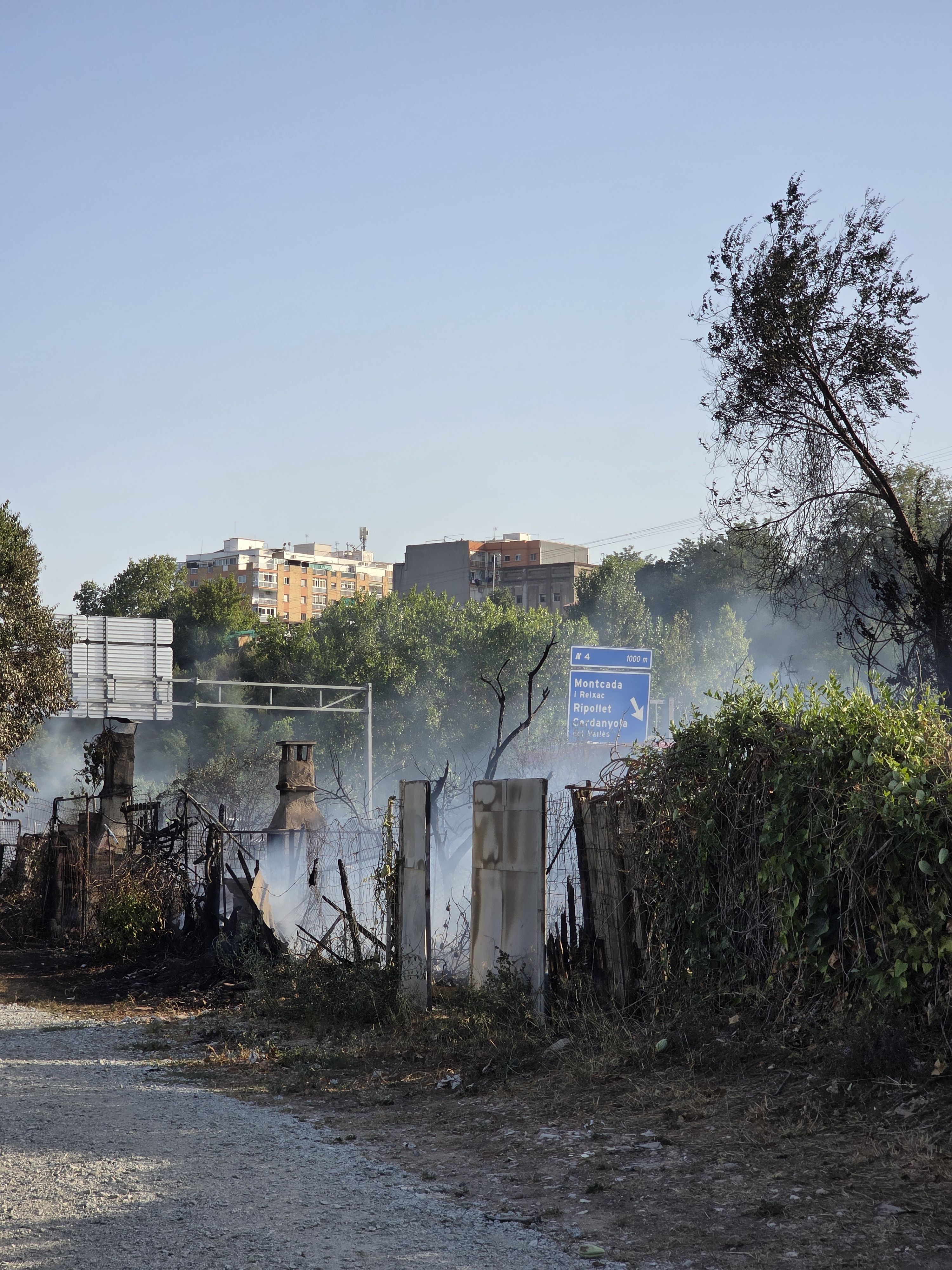Resultat incendi. FOTO: Marc Mata