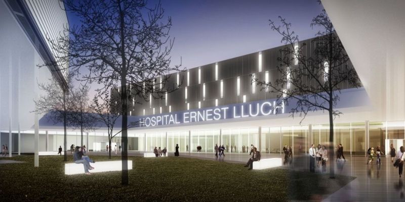 Projecció de l'Hospital Ernest Lluch. FOTO Arxiu