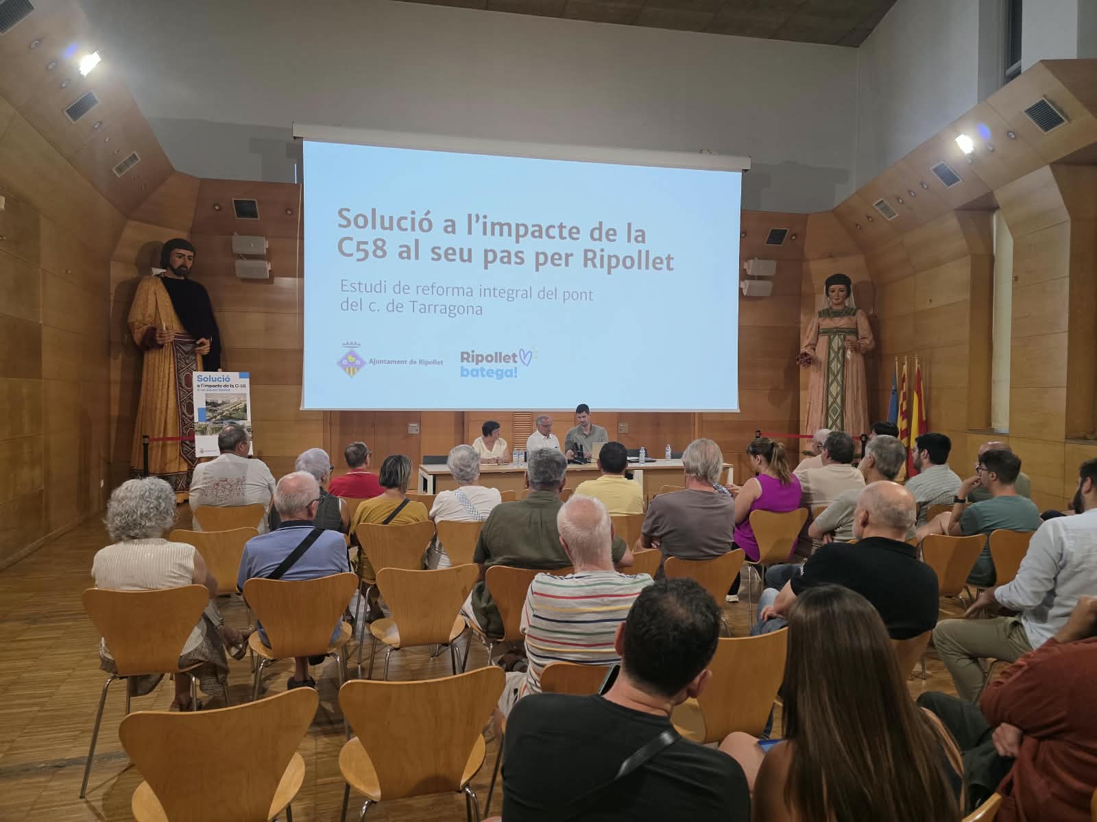 Presentació de la nova proposta per solucionar l'impacte de la C 58. FOTO: Marc Mata