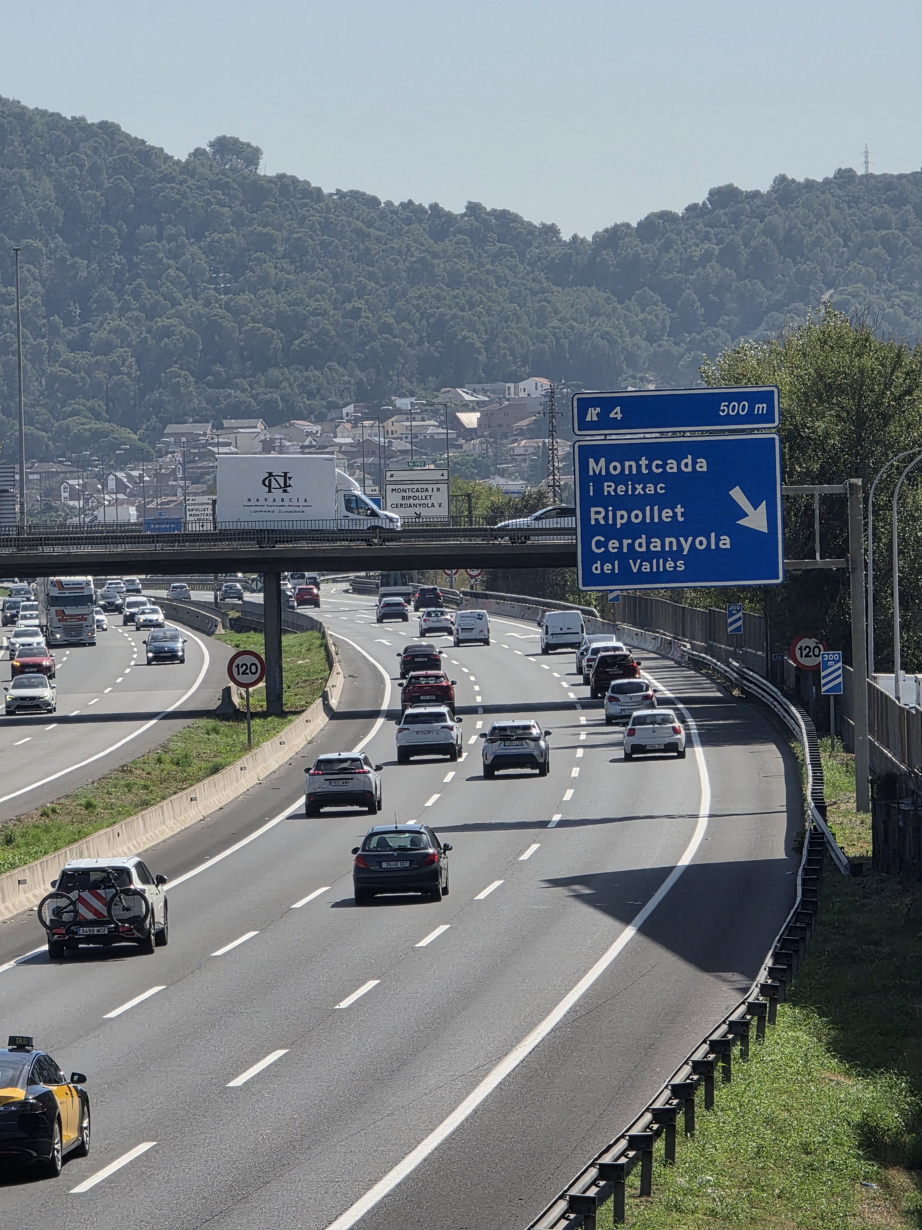 Autopista C-58 al seu pas per Ripollet. FOTO: Marc Mata 