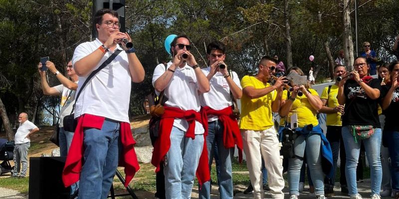Giménez en un acte dels Gegants i Grallers de Ripollet. FOTO: Arxiu