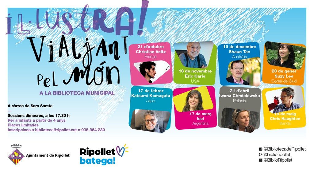 Programació cicle ‘Il·lustra viatjant pel món’. FOTO: Ajuntament de Ripollet
